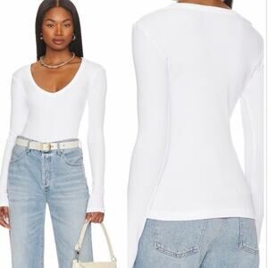 Citizens of Humanity Anouk Long Sleeve Top In White